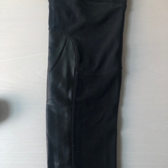 Used-Athleta Street Tights-Faux Leather - Picture 5 of 5